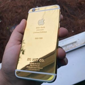 iPhone 6 16gb ( 24k gold plated )
